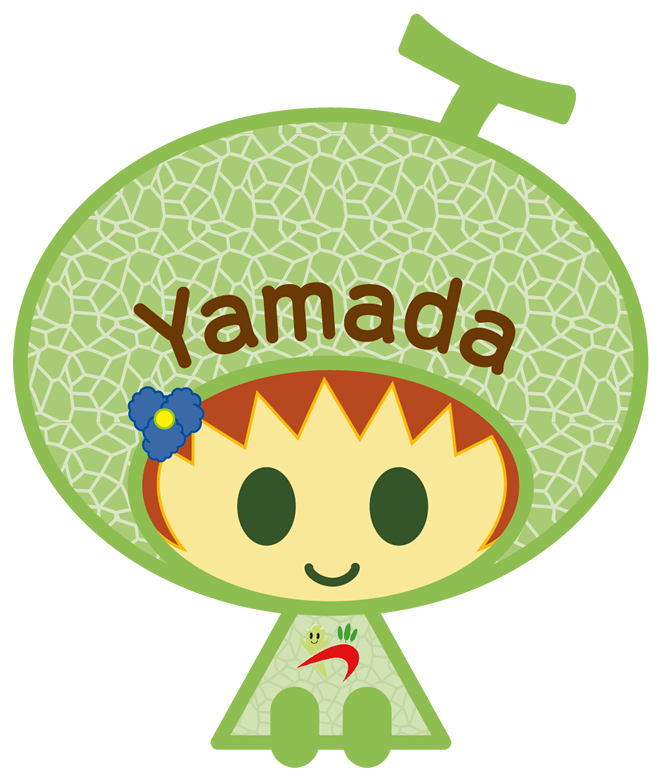 山田学区公式キャラクター『メロンちゃん』